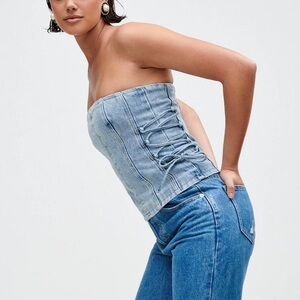 Meshki scheana denim corset top